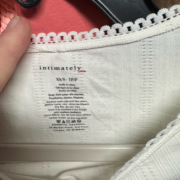 Intimately Playing Favorites Bodysuit - White  XS/SM Retail $68 - Picture 6 of 6